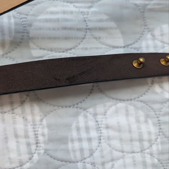 Women`s Waist Belt with Gold Metal Plate Size 14 main image 5